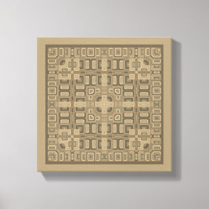 Abstrakte Symmetrie-Erde-Originalwandkunst Leinwanddruck
