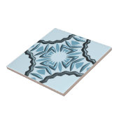 Abstrakte symmetrische Aquamarine Motive mit 3D-Ef Fliese (Seite)