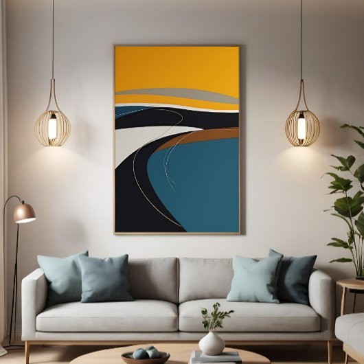 Abstrakte Symphonie Leinwanddruck