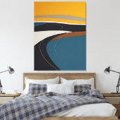 Abstrakte Symphonie Leinwanddruck (Insitu (Schlafzimmer))