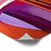 Abstrakte Symphoniegemälde für Geige, druckbar Poster (Ecke)