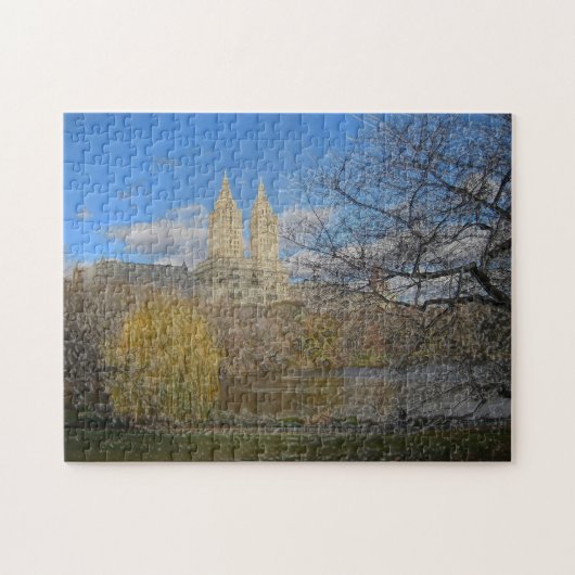 Abstrakte Szene. Central Park New York. Puzzle (Horizontal)