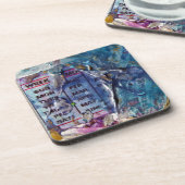 Abstrakte Tage Getränkeuntersetzer (Linke Seite)