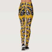 Abstrakte Tan-Blätter, Matisse, Leggings (Rückseite)
