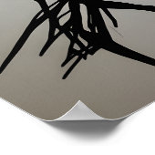 Abstrakte Tance-Silhouette Poster (Ecke)