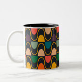 Abstrakte Tance-Tasse Zweifarbige Tasse (Links)