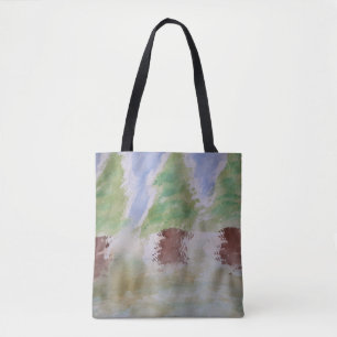 Abstrakte Tannentasche Tasche