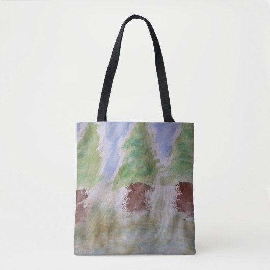 Abstrakte Tannentasche Tasche (Vorderseite)