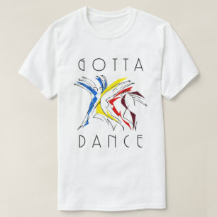 Abstrakte Tänzer beim Tanzen - Tanzliebhaber-Kunst T-Shirt