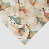 Abstrakte Tänzer Seidenpapier (Ausschnitt)