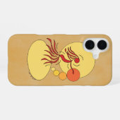 Abstrakte Tänzerin iPhone 16 Hülle (Rückseite (Horizontal))