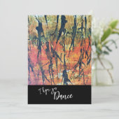 Abstrakte Tänzerin-Karte Dankeskarte (Stehend Vorderseite)