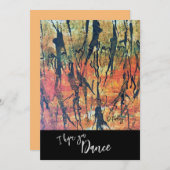 Abstrakte Tänzerin-Karte Dankeskarte (Vorne/Hinten)