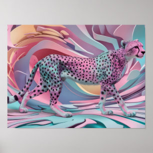 Abstrakte Tapete in Pastellfarbe Poster
