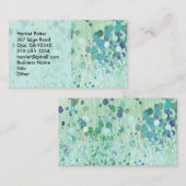 Abstrakte Tapete Vintage Blumen Visitenkarte (Vorne/Hinten)