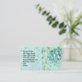 Abstrakte Tapete Vintage Blumen Visitenkarte (Stehend Vorderseite)