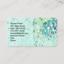 Abstrakte Tapete Vintage Blumen Visitenkarte