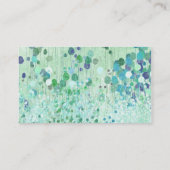 Abstrakte Tapete Vintage Blumen Visitenkarte (Rückseite)