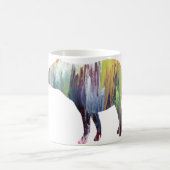 Abstrakte Tapir-Silhouette Kaffeetasse (Mittel)