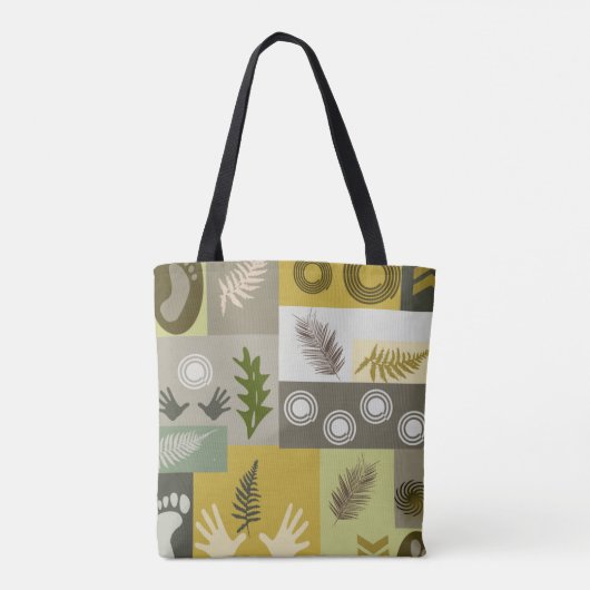 Abstrakte Tasche der Erdfarbe (Rückseite)