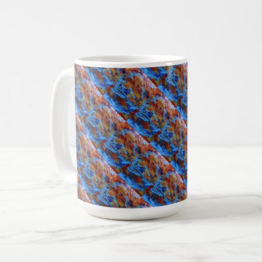 Abstrakte Tasse "Autumn Streams" (Vorderseite Links)