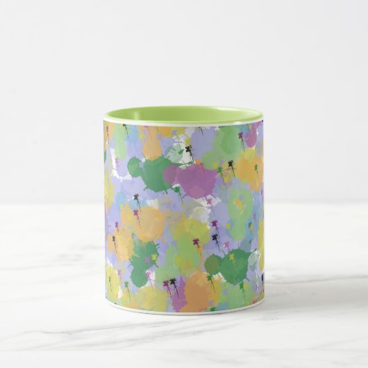 Abstrakte Tasse in der Farbpalette - Lebhafter kün (Zentrum)