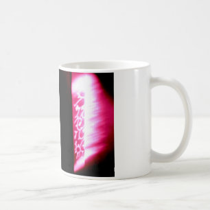 abstrakte Tasse in Rosa und Schwarz