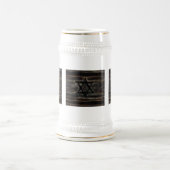 abstrakte Tasse Israel Schwarz/Weiß (Mittel)