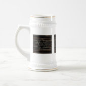 abstrakte Tasse Israel Schwarz/Weiß (Links)