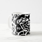 Abstrakte Tasse Kunst "der Fische" (Vorderseite Links)