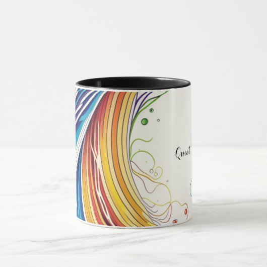 Abstrakte Tasse mit Wavy Lines (Zentrum)
