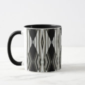 Abstrakte Tasse Schwarz/Weiß 1 (Links)