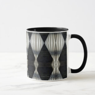 Abstrakte Tasse Schwarz/Weiß 2