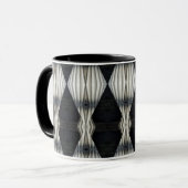 Abstrakte Tasse Schwarz/Weiß 2 (Vorderseite Links)