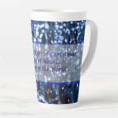 Abstrakte Tasse von blauem Lighttext (Rechte Ecke)