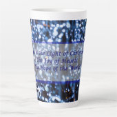 Abstrakte Tasse von blauem Lighttext (Vorderseite)