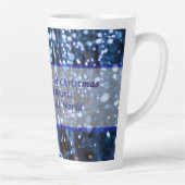 Abstrakte Tasse von blauem Lighttext (Rechts)