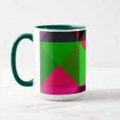 Abstrakte Tasse von Farbblöcken in Lila und rosa (Links)