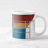 Abstrakte Tassendesigns Jumbo-Tasse (Rechts)