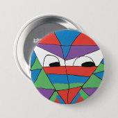 Abstrakte Taste für den farbigen Mann Button (Vorne & Hinten)