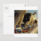 Abstrakte Taubenmeldung Postkarte (Vorne/Hinten)