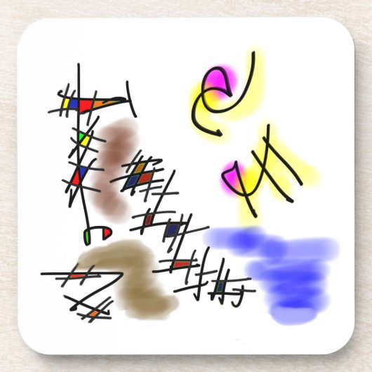 abstrakte Taucher Untersetzer (Vorderseite)