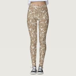 Abstrakte Taupe-Leggings für jeden Anlass Leggings