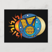 Abstrakte Taurus Postkarte (Vorderseite)