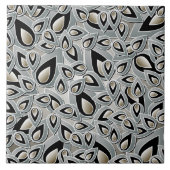 Abstrakte Teardrop-Blatt-Keramik-Fliese Fliese (Vorderseite)