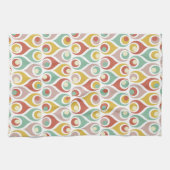 Abstrakte Teardrop-Formen im Mittelalter Geschirrtuch (Horizontal)