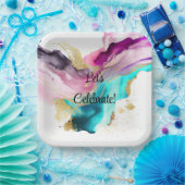 Abstrakte Teller aus Marmor (Party)