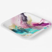 Abstrakte Teller aus Marmor (Gewinkelt)