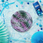 Abstrakte Teller für Lila und grünes Party (Party)