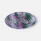 Abstrakte Teller für Lila und grünes Party (Schrägansicht)